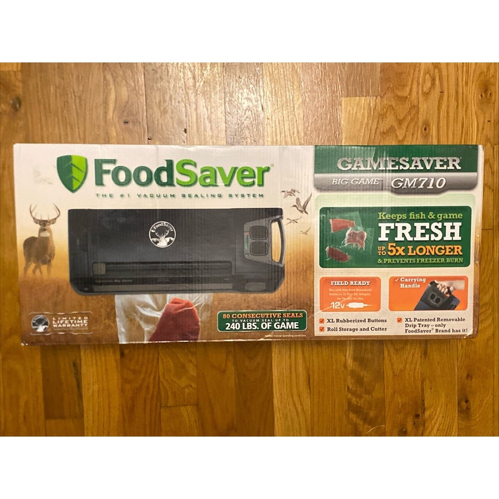 FoodSaver Vacuum Sealing Game Saver Big Game GM710 Hunting Fishing BRAND NEW A1